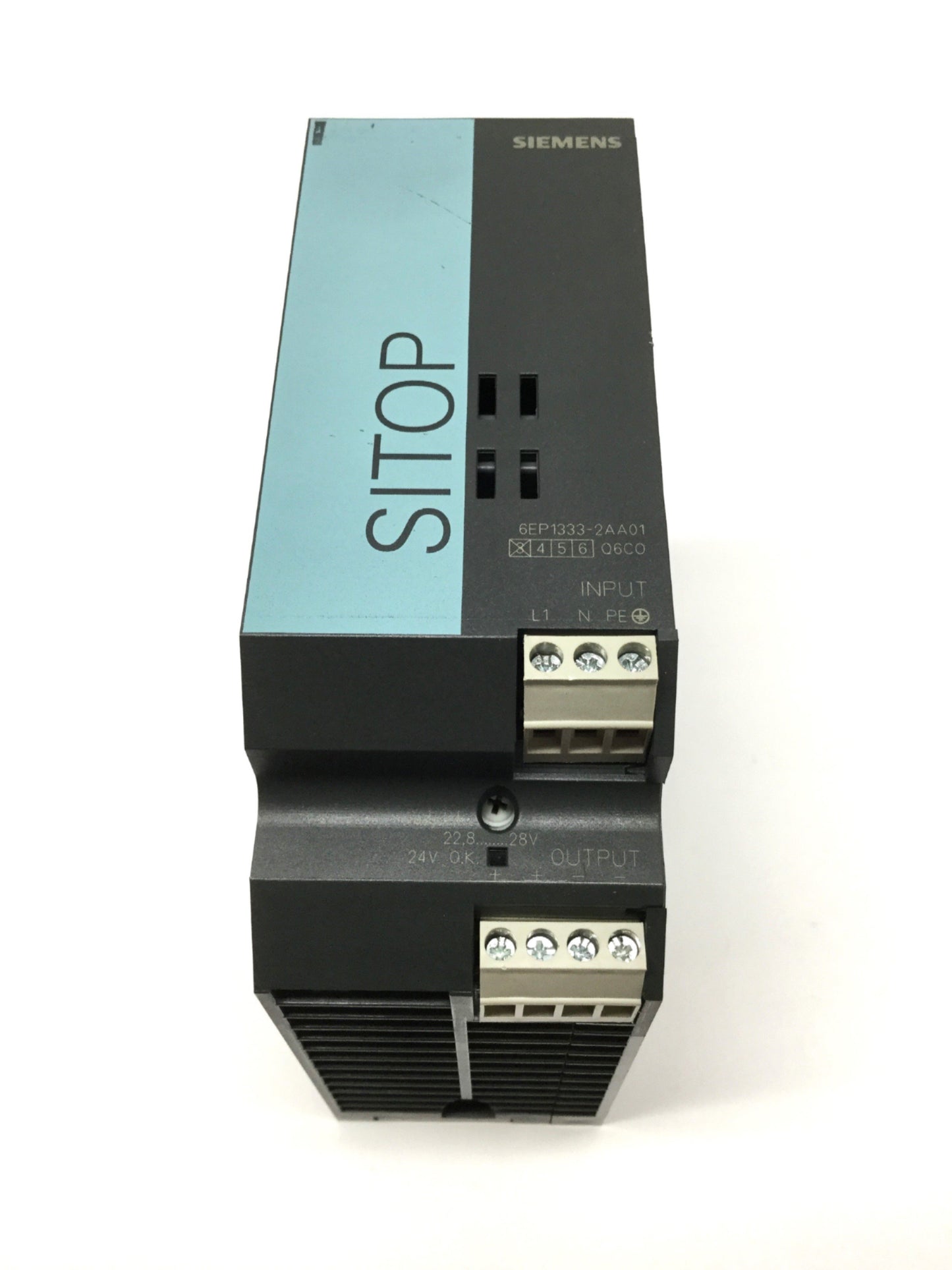 Used Siemens 6EP1333-2AA01 SITOP Smart Power Supply 120/230VAC In, 24VDC 5A Out