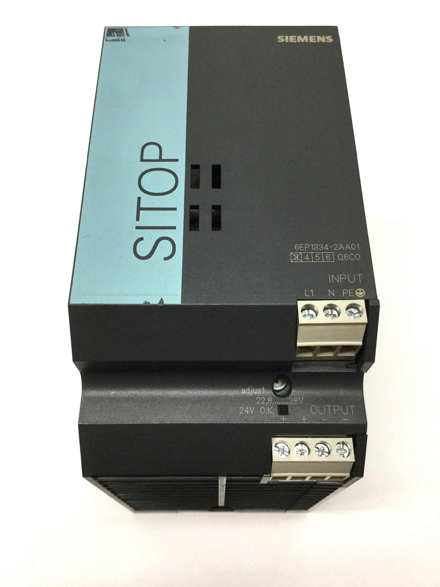 Used Siemens 6EP1334-2AA01 SITOP Smart Power Supply 120/230VAC In, 24VDC 10A Out
