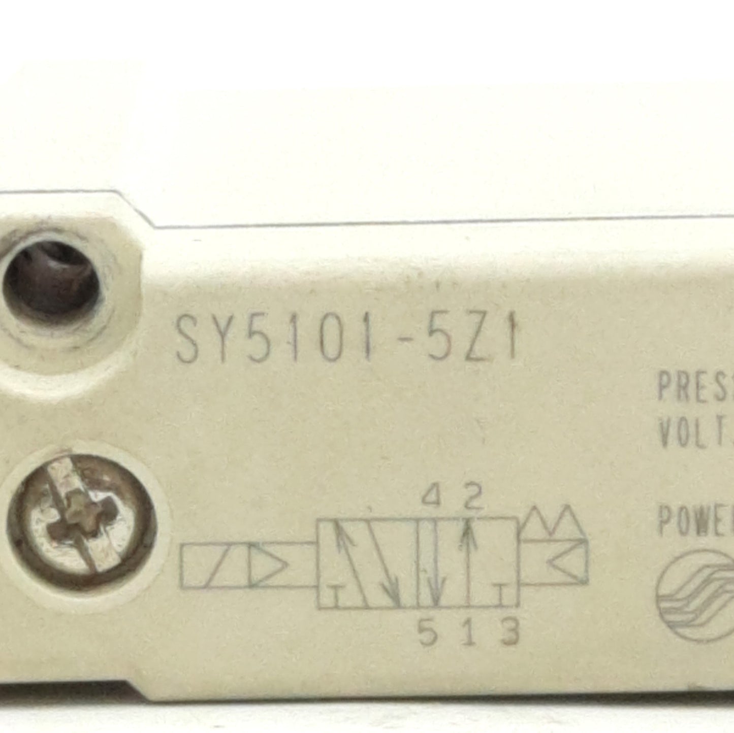 Used SMC SY5101-5Z1 Solenoid Valve, 2-Position 5-Port, 0.1-0.7MPa, Coil 24VDC