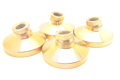 New Lot of 4 S & W SLP-250T Steel Leveling Mount, Feet 5/8-11 Thread 2-1/2" Diameter