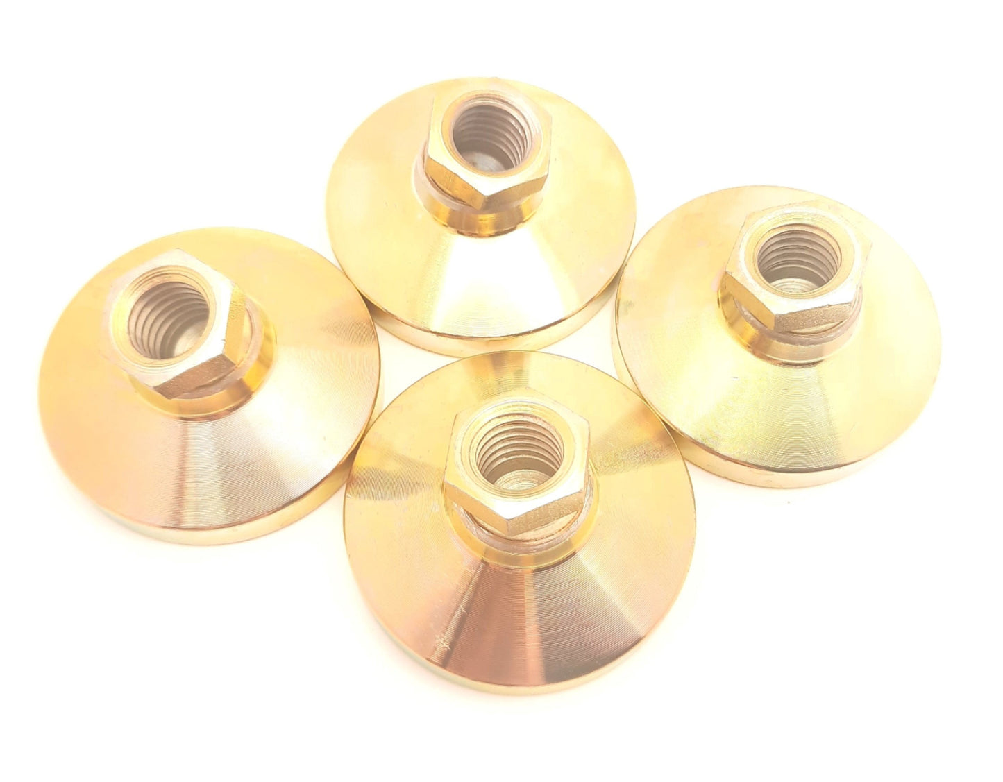 New Lot of 4 S & W SLP-250T Steel Leveling Mount, Feet 5/8-11 Thread 2-1/2" Diameter
