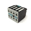 Used Siemens 3RH1921-1HA13 Sirius Auxiliary Contact Block, 4-Pole, 1NO-3NC, 240V 10A