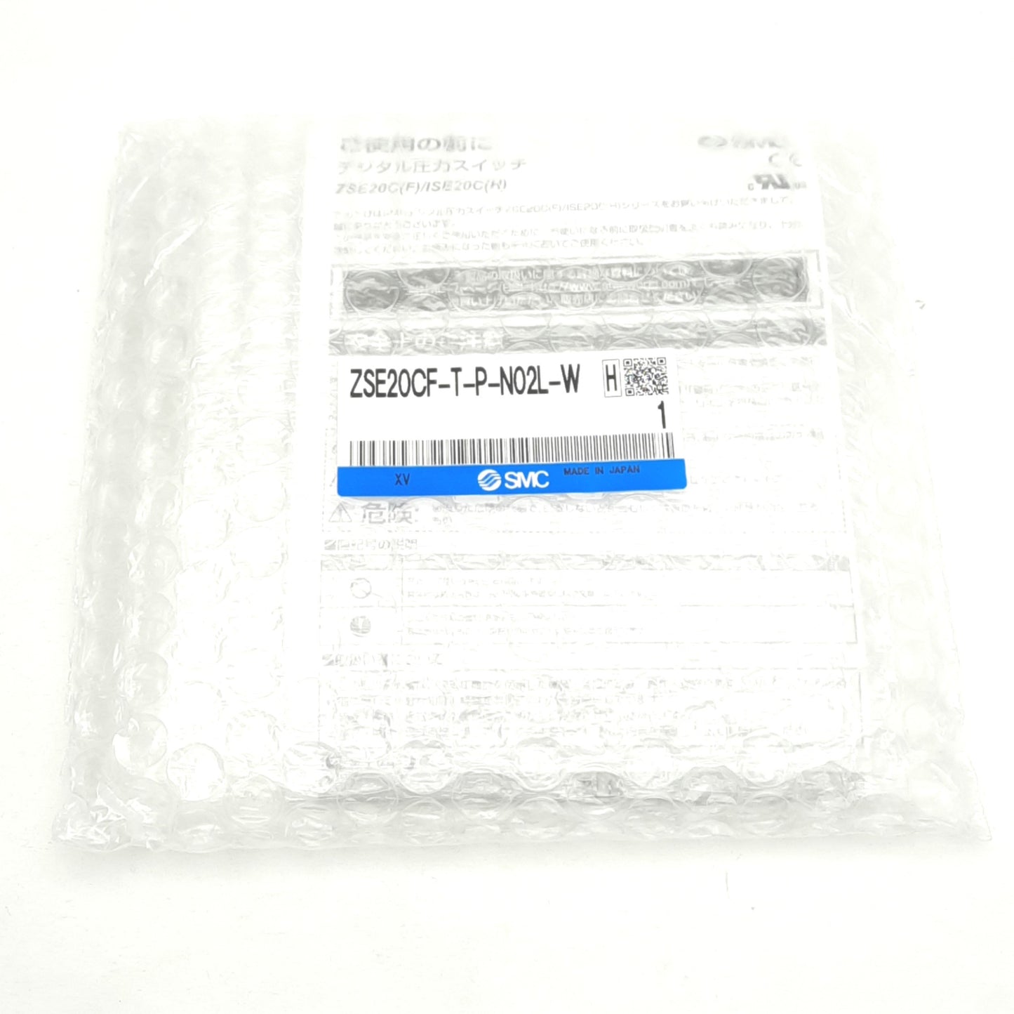 New SMC ZSE20CF-T-P-N02L-W Pressure Switch, -100 to 100kPa, 2 PNP, 12-24VDC 35mA