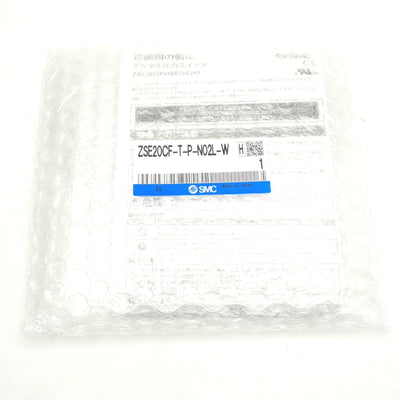 New SMC ZSE20CF-T-P-N02L-W Pressure Switch, -100 to 100kPa, 2 PNP, 12-24VDC 35mA