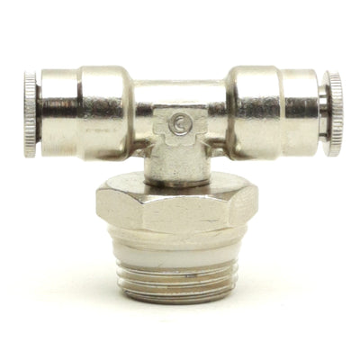 New – Open box Lot of 6 Camozzi P6430 04-06 Male Branch Tee Swivel, 1/4" Tubes to 3/8" NPTF