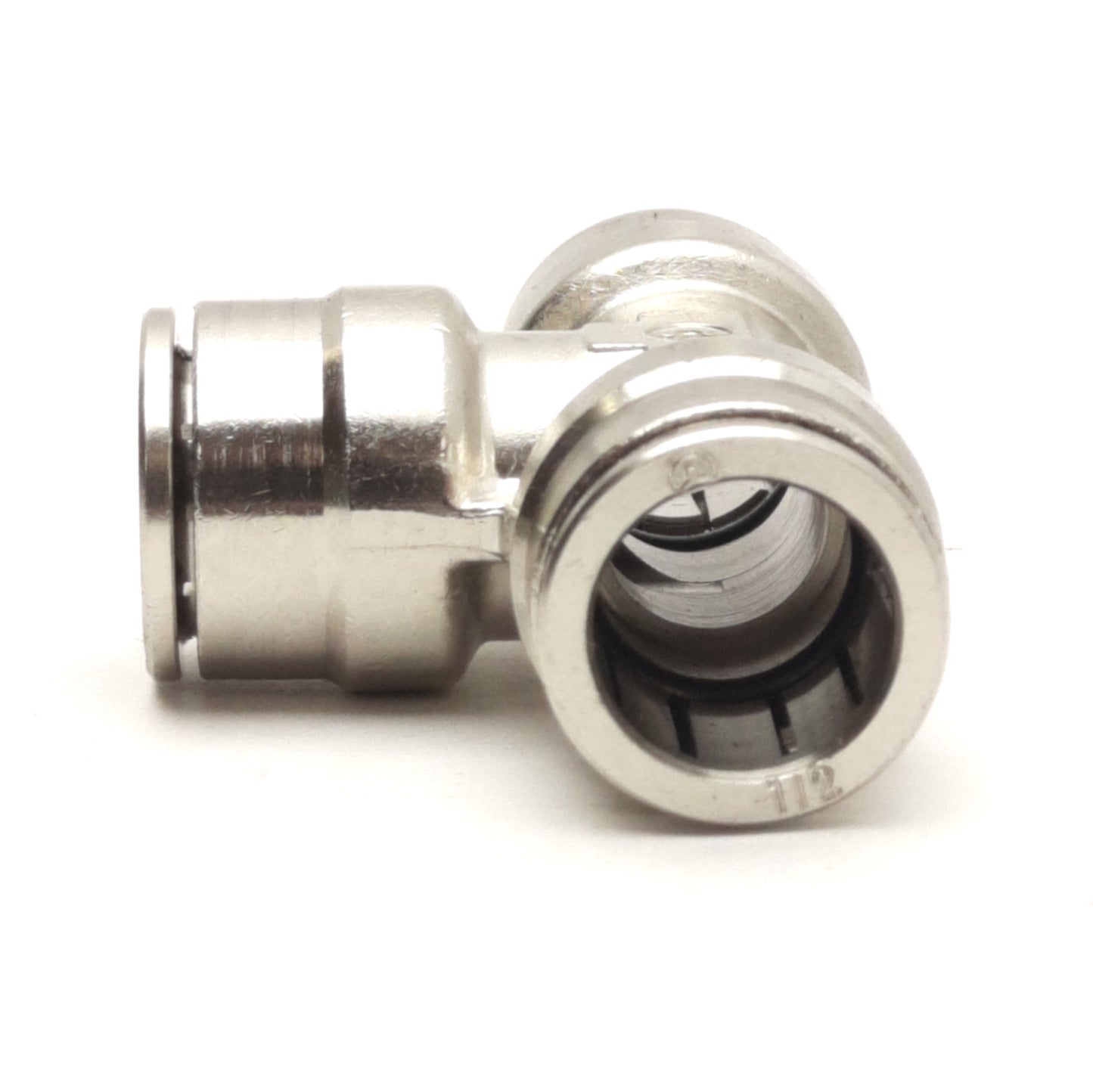 New – Open box Lot of 10 Camozzi 6540 08-00 Union Tee Push-In Fitting, Ø1/2" P2C Tubes