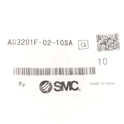 New – Open box Lot of 5 SMC AS3201F-02-10SA Pneumatic Speed Controller, R1/4" to Ø10mm Tube