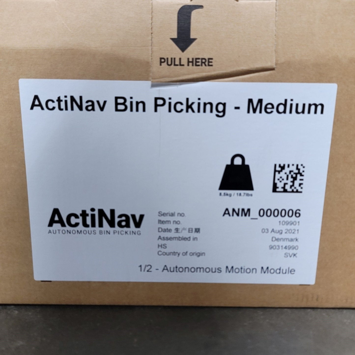 New Universal Robots 109901 ActiNav Bin Picking System Motion Module And 3D Sensor