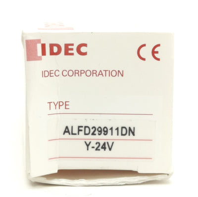 New IDEC ALFD29911DN-Y-24V 30mm Pushbutton Illuminated Yellow 600V 10A, 1NO-1NC