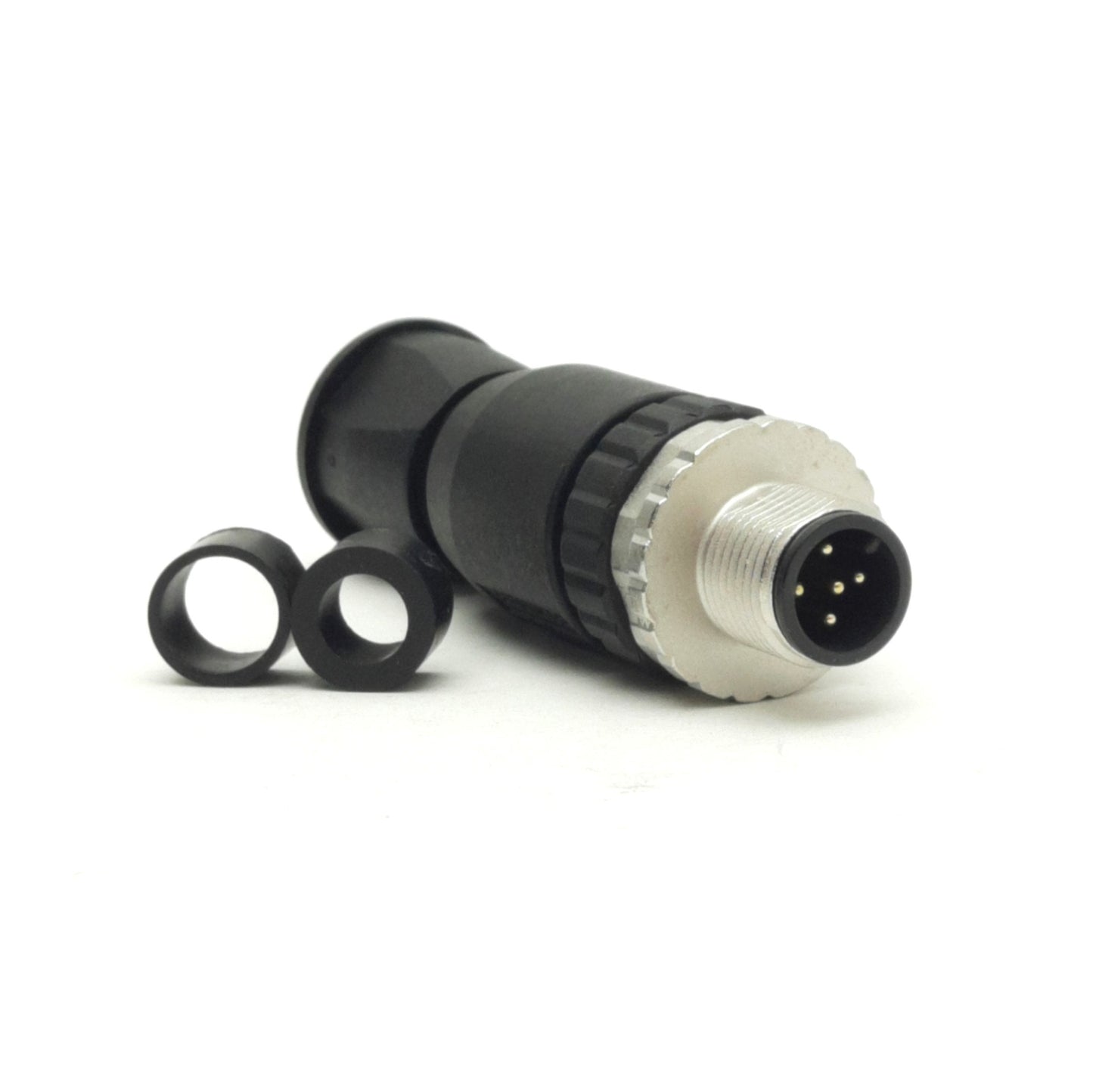 New Lot of 4 Beckhoff ZS2000-2710 Plug Field Assembly, 5-Pin M12 Male, 60V 7.5A