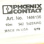 New – Open box Lot of 2 Phoenix Contact 1406136 Sensor Cable, Straight 5-Pin Male M12, 4A, 10m