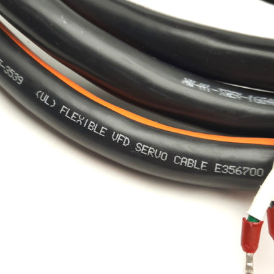 Used Flex Cable FC-CPBM6DF-16AA0M003 Power/Brake Cable 9-Pin Round to Leads 3m *Cut*