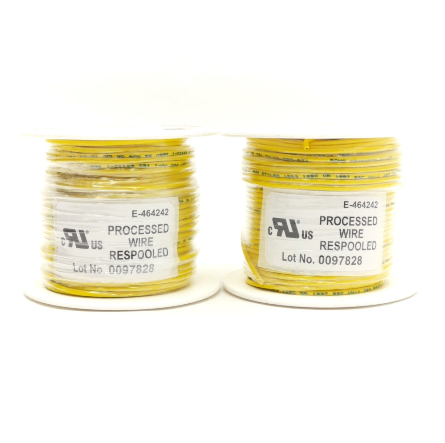 New Lot of 2 Alpha Wire 3053 Yellow Hook-Up Wire 100' 1/C 20AWG (10/30) 300V