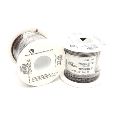 New Lot of 2 Alpha Wire 3053 Brown Hook-Up Wire 100' 1/C 20AWG (10/30) 300V