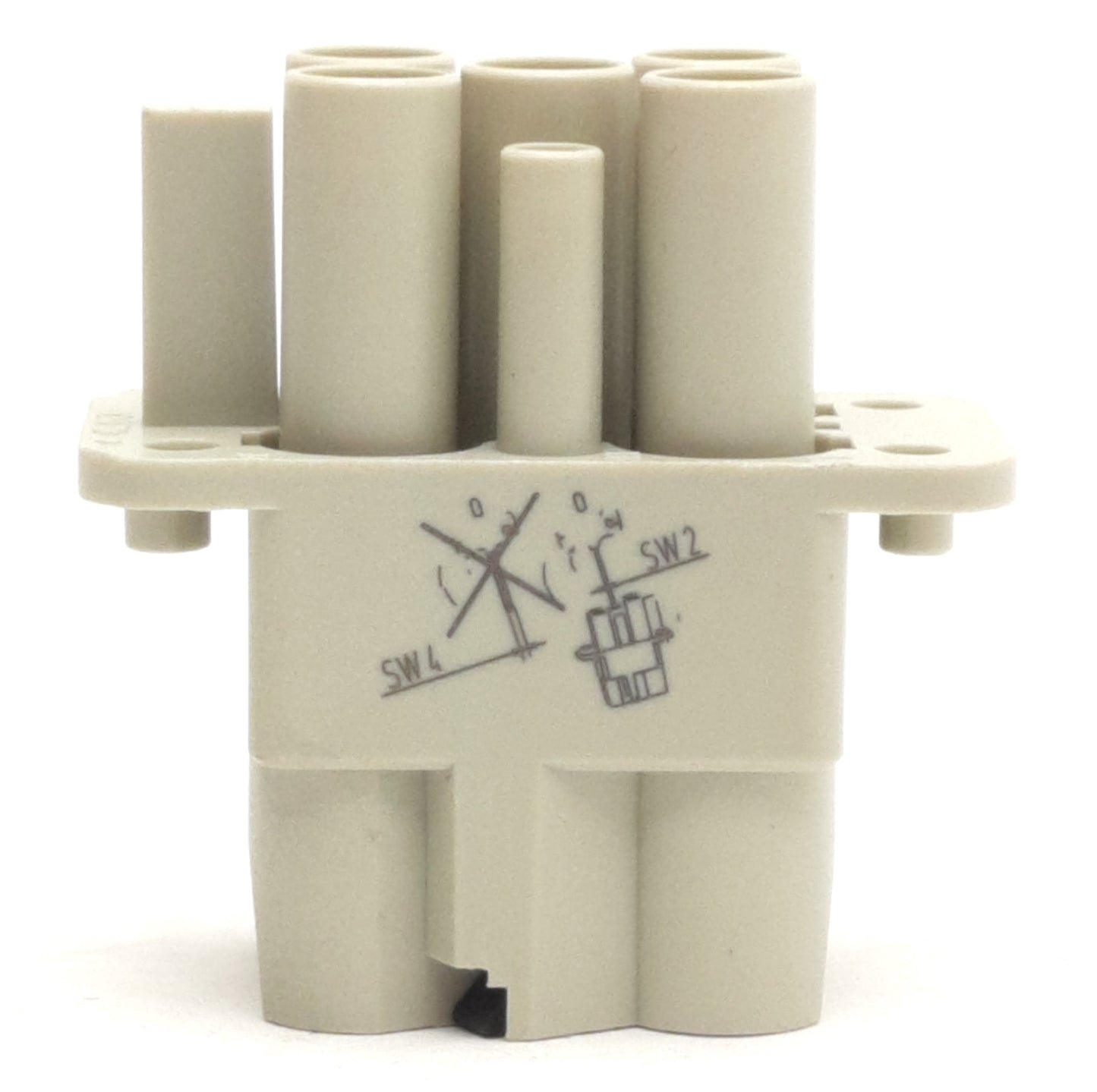 New – Open box Harting 09 12 006 2763 Han Q 4/2 Female Insert w/ Quick Lock, 400V 40A