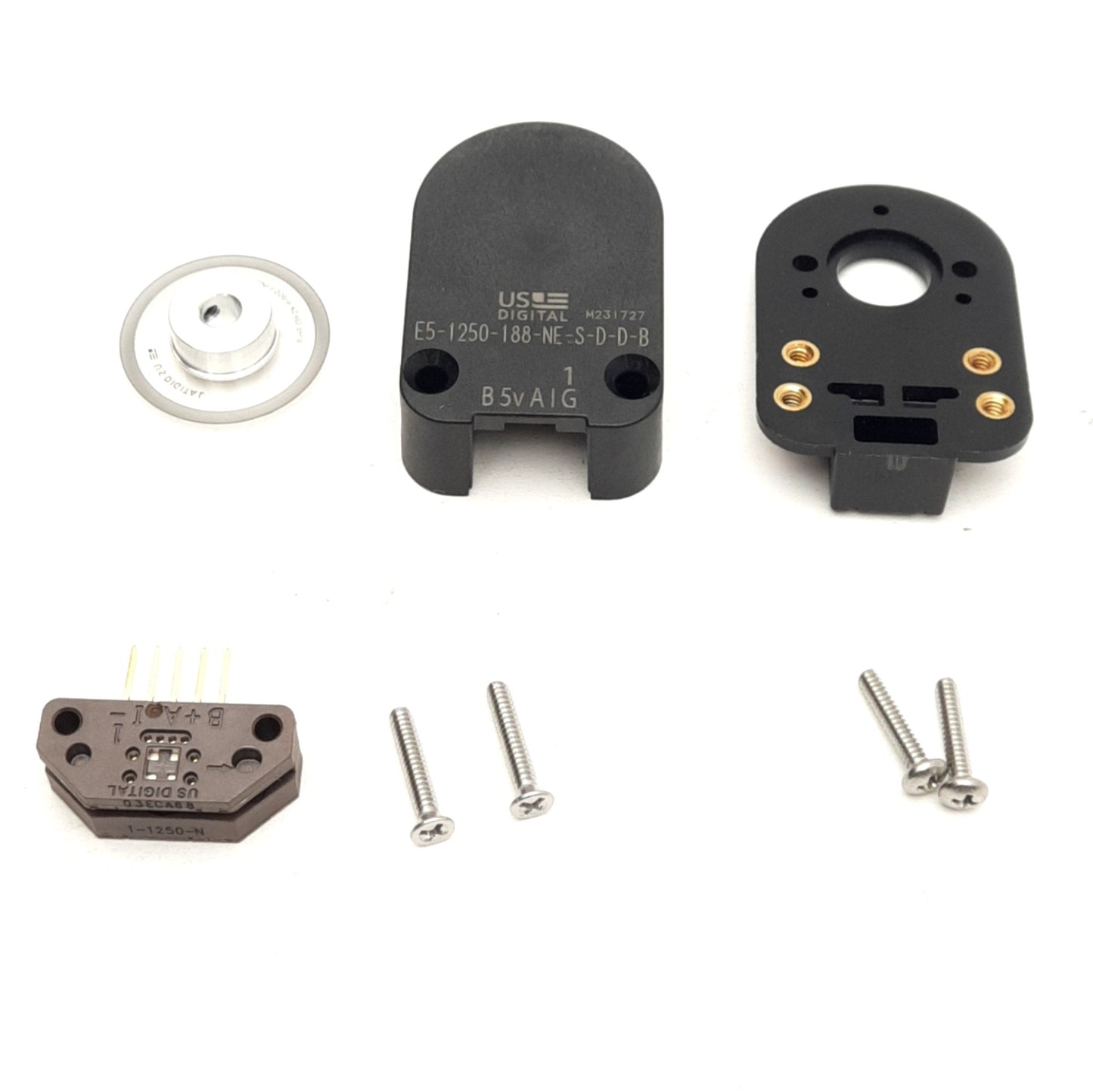 New Other US Digital E5-1250-188-NE-S-D-D-B Optical Kit Encoder, 1250 CPR, 3/16" Bore 5VDC