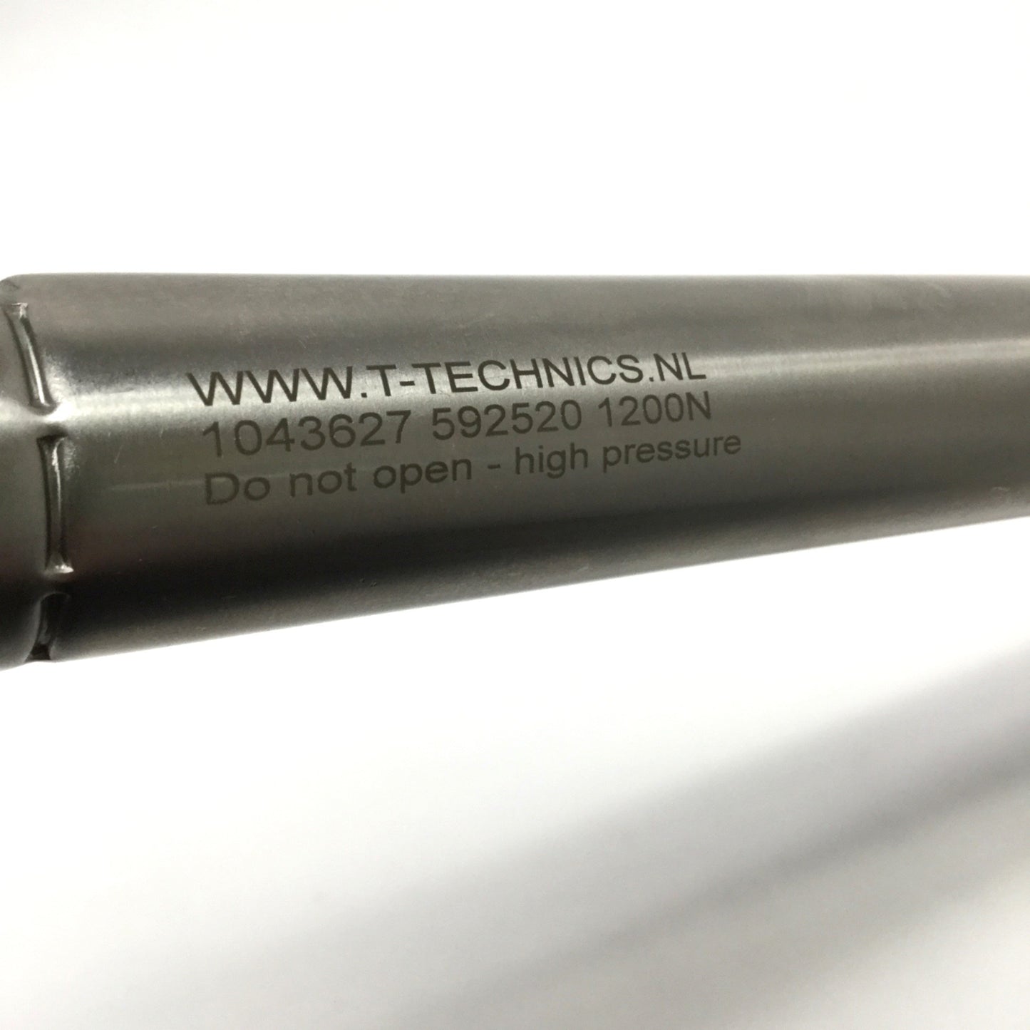 Used T-Technics 592520 Stainless Steel Gas Push-Spring, 1200N Force, 200mm Stroke
