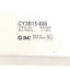 Used SMC CY3B15-800 Rodless Cylinder, 15mm Bore, 800mm Stroke, 0.7MPa, M5 x 0.8 Port