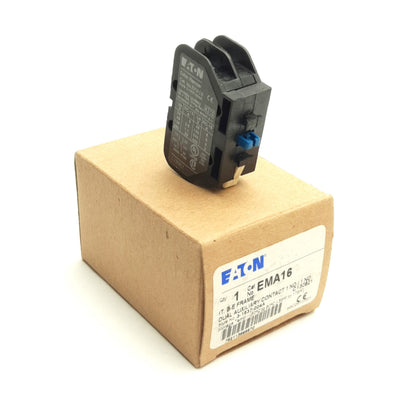 New Eaton EMA16 Freedom NEMA Auxiliary Contact Block, 2 Normally Open, 3-1537-004A