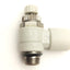 Used Lot of 4 SMC AS2201F-U01-07 Elbow Speed Control Fitting, 1/8 Uni to 1/4" Tube