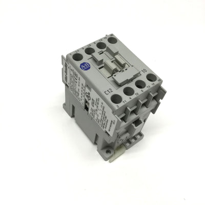 Used Allen Bradley 100-C12D10 Contactor 110/120VAC Coil, 600VAC 25A, 3-Pole + 1NO