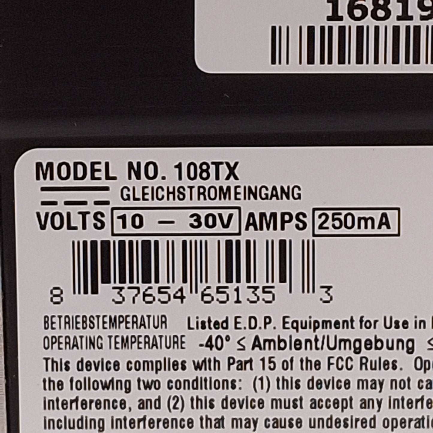 Used N-Tron 108TX Unmanaged Industrial Ethernet Switch 8-Port, 10/100BaseTX, 10-30VDC