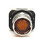 Used Allen Bradley 800T-QAH24A Illuminated Pushbutton, Amber, 1NO-1NC, 12-24V