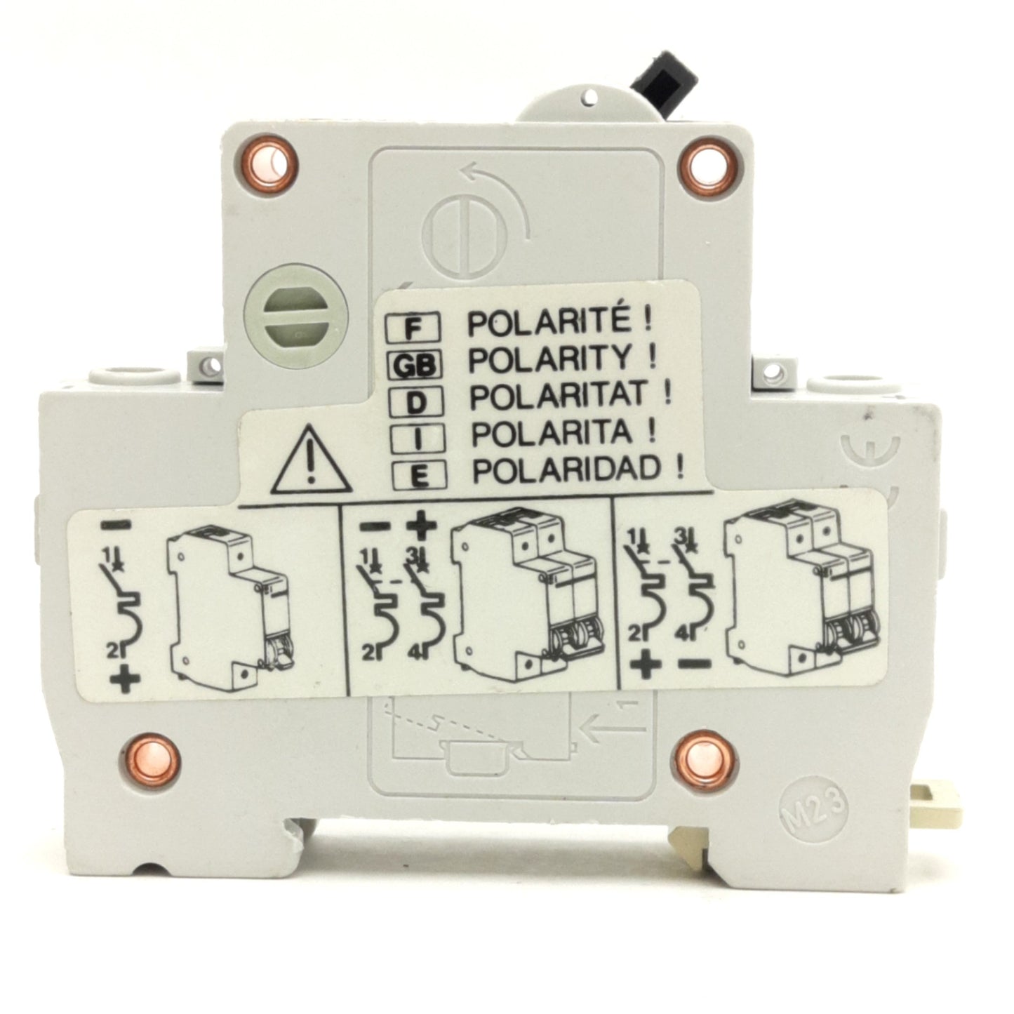 Used Merlin Gerin 20535 C32H-DC Multi9 Circuit Breaker, 127VDC 10A, Curve C, DIN Rail
