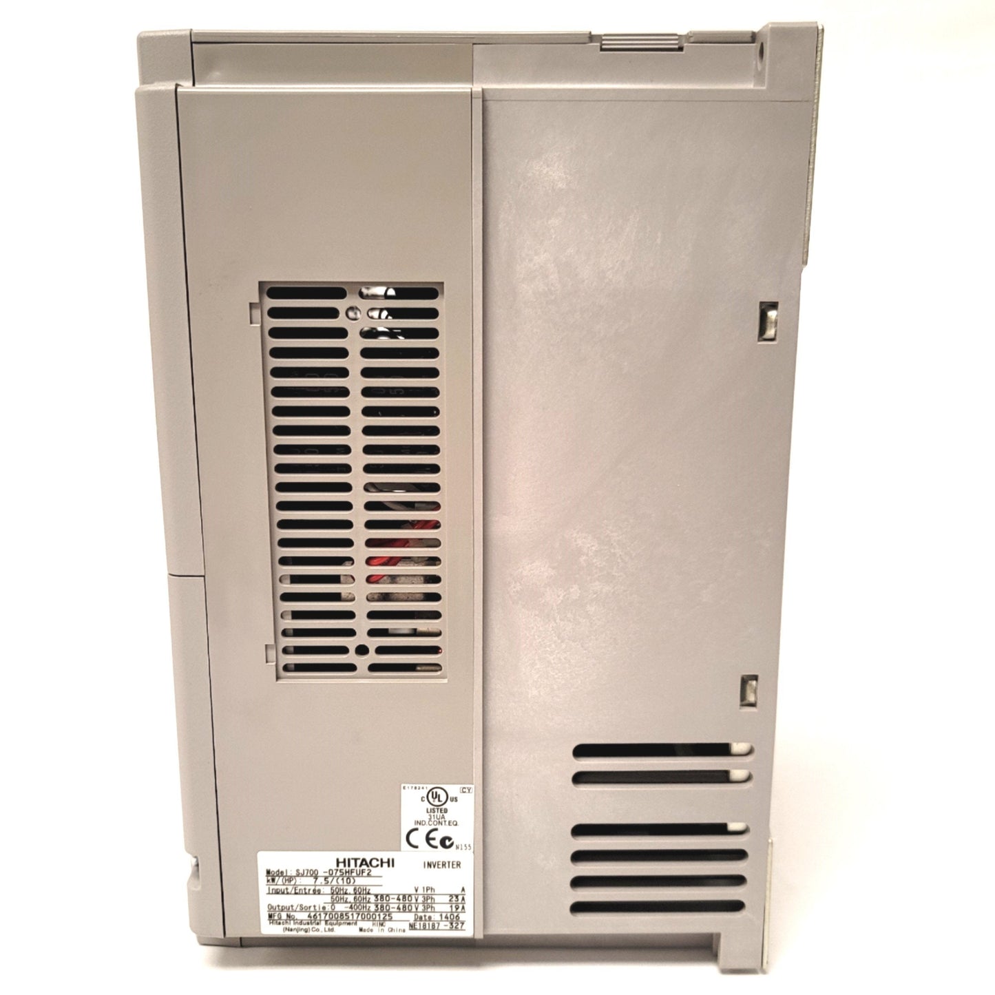 New Hitachi SJ700-075HFUF2 VFD Inverter Drive 10HP, 380-480VAC 3-Ph 16A, 0.1-400Hz