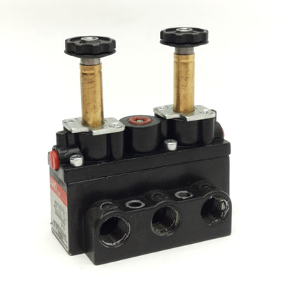 Used ARO A212SD-000-N-G Solenoid Air Control Valve, 4-Way 2-Position, 1/4" NPTF