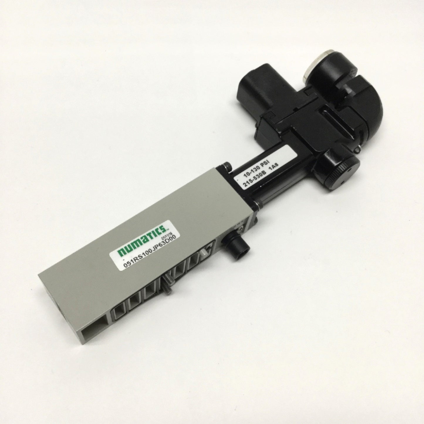 Used Numatics 051RS100JP63D00 Sandwich Pressure Regulator Valve Block 10-130psi