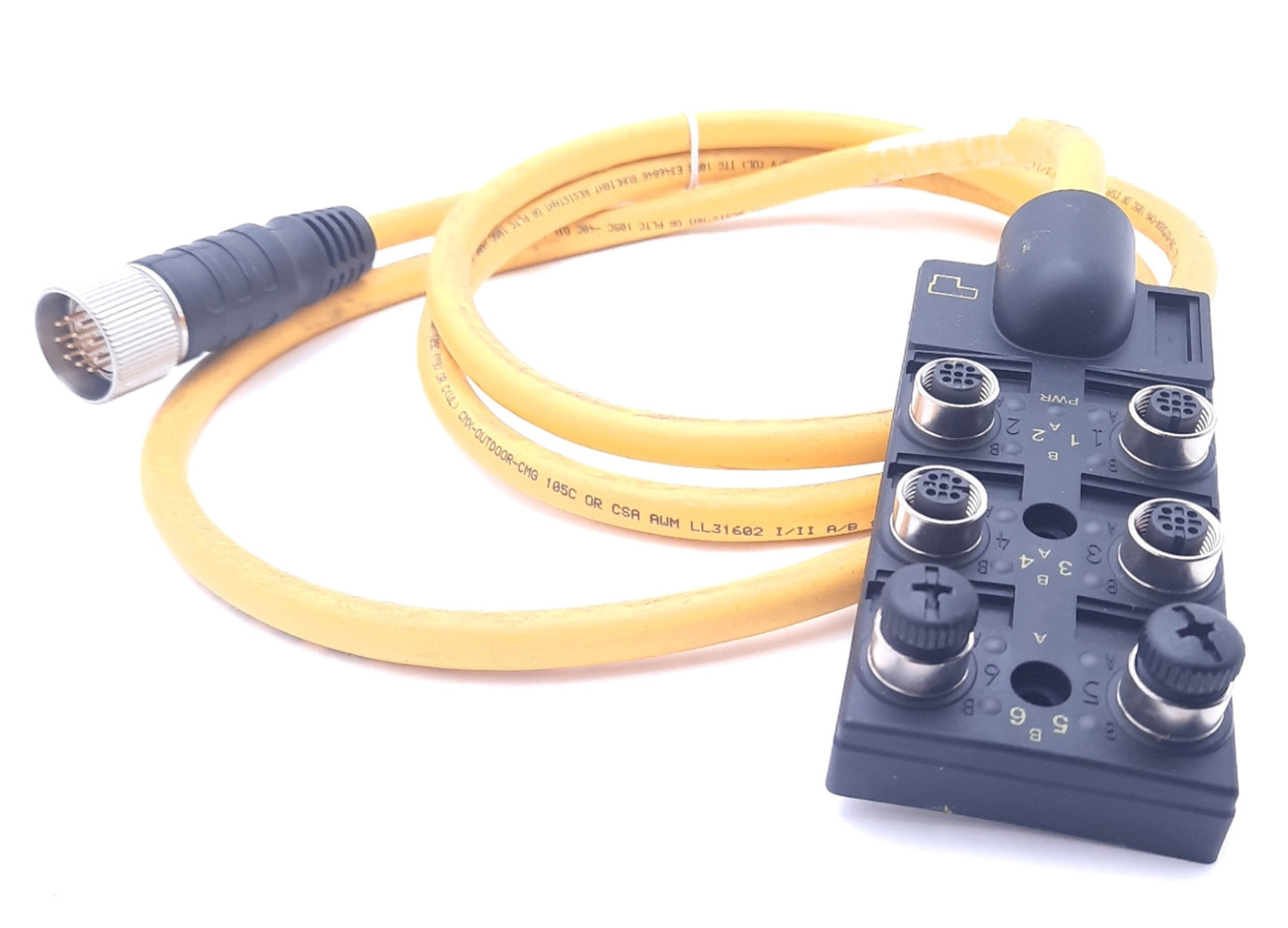 New Turck 6MB12Z-4-2-CSCMV 12 6 Port Junction Box M12 Eurofast I/O Ports 250VDC 2A