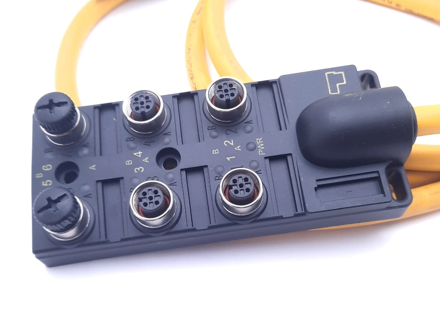 New Turck 6MB12Z-4-2-CSCMV 12 6 Port Junction Box M12 Eurofast I/O Ports 250VDC 2A