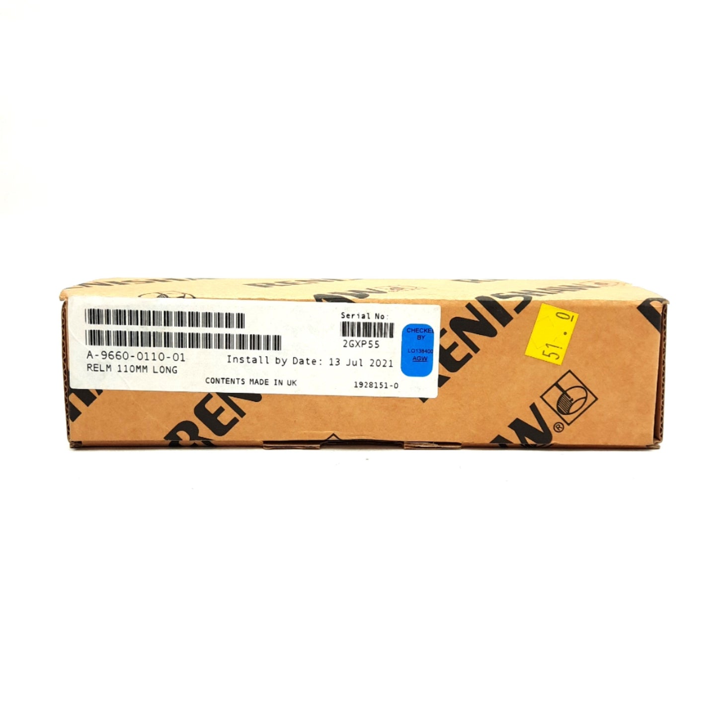 New Renishaw A-9660-0110 High Accuracy Incremental Linear Scale, 110mm L, 20µm Pitch