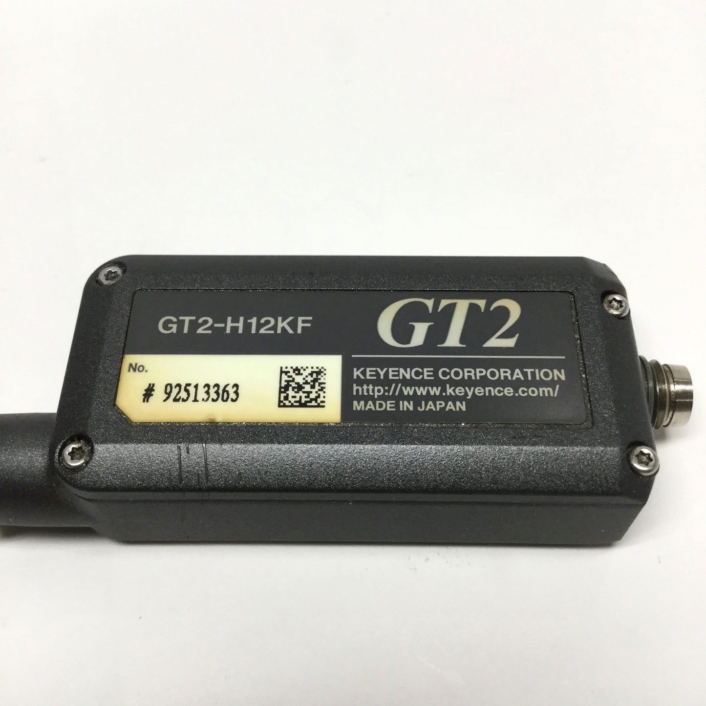 Used Keyence GT2-H12KF LVDT Contact Displacement Sensor Probe Gauge Head 12mm x 0.1µm