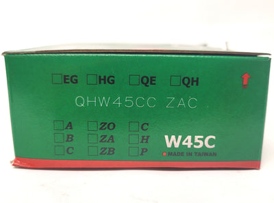 New HIWIN QHW45CCZAC Linear Bearing Block 135N Capacity 139.4mmL x 120mmW x 60mmH