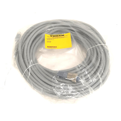 New Turck RKM RSC 5711-25M Cordset, 7/8"-16 UN Female 5-Pin to M12 Male 5-Pin, 25m
