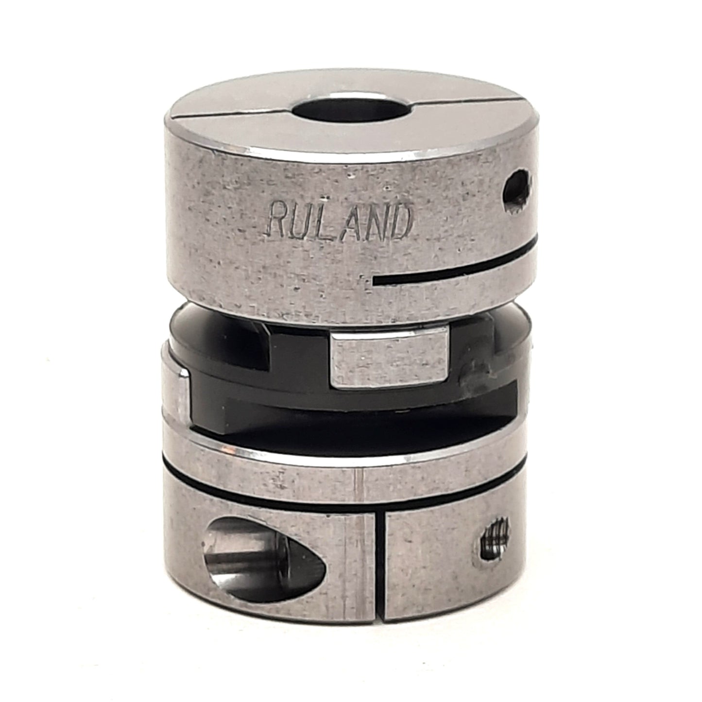 Used Ruland MOCT25-8-A OD16/25-AT Oldham Coupler, Ø8mm Bores, Ø25.4mm OD, Aluminum