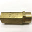 New – Open box Anderson 752CV-P Brass Check Valve 1000psi, 1/2" NPT, 1/3psi Crack Pressure
