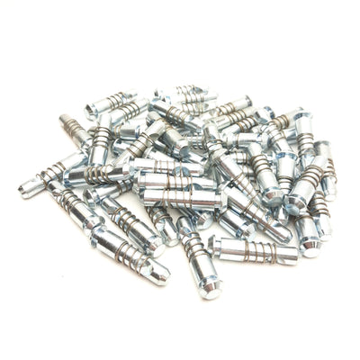 Used Lot of 50 Maytec 1.21.A1E0 Universal Anchor w/ Spring, Aluminum Extrusion