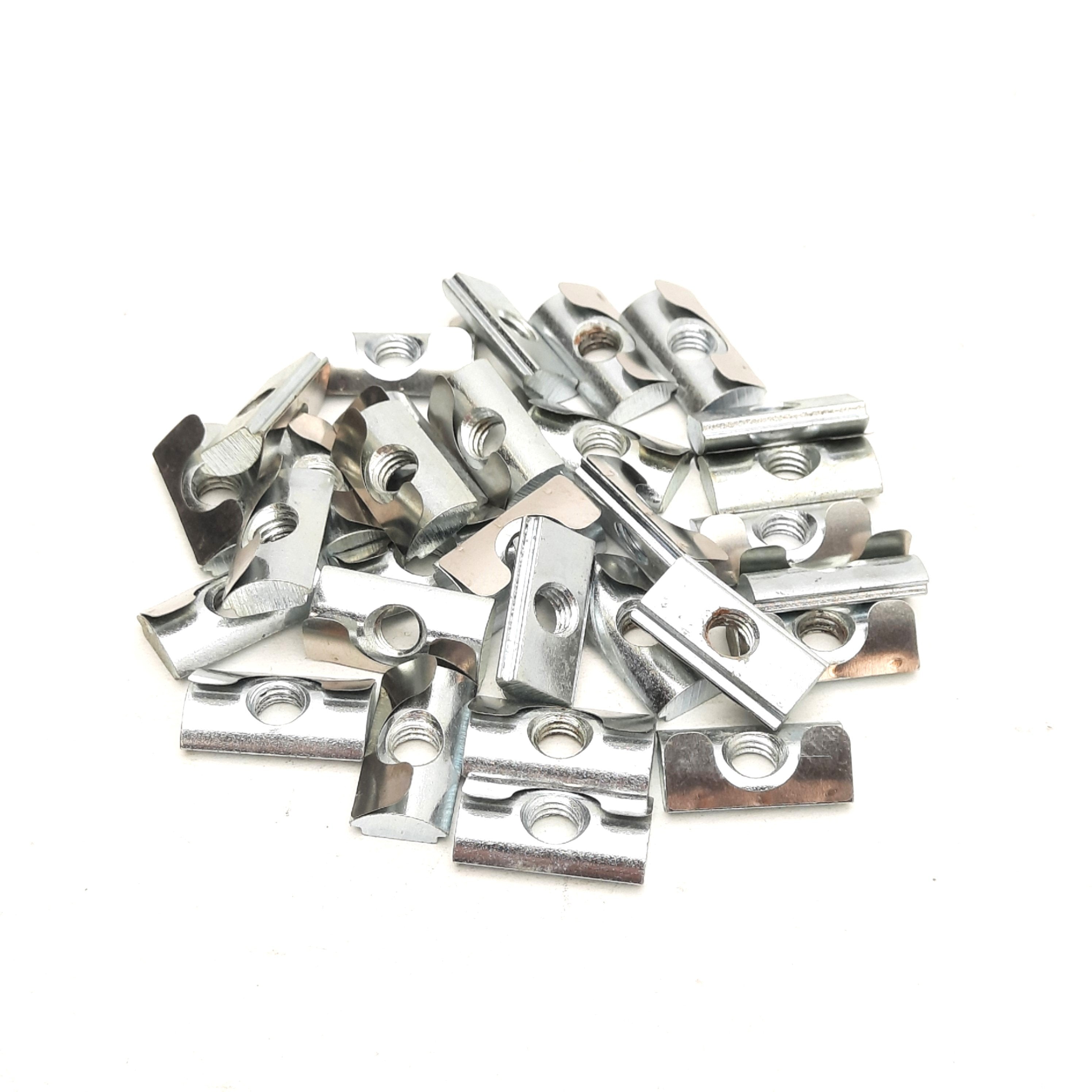 Lot of 30 Maytec 1.32.4FM6 T-Nuts With Spring, Profile: F, M6 Thread ...