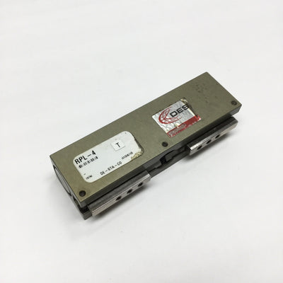 Used Destaco Robohand RPL-4 Low Profile Parallel Gripper, 2-Jaw, 1" Stroke, 5-100psi