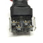 Used Allen Bradley 800H-DR6JA Jumbo Red Mushroom Momentary Pushbutton Switch, 1NO-1NC