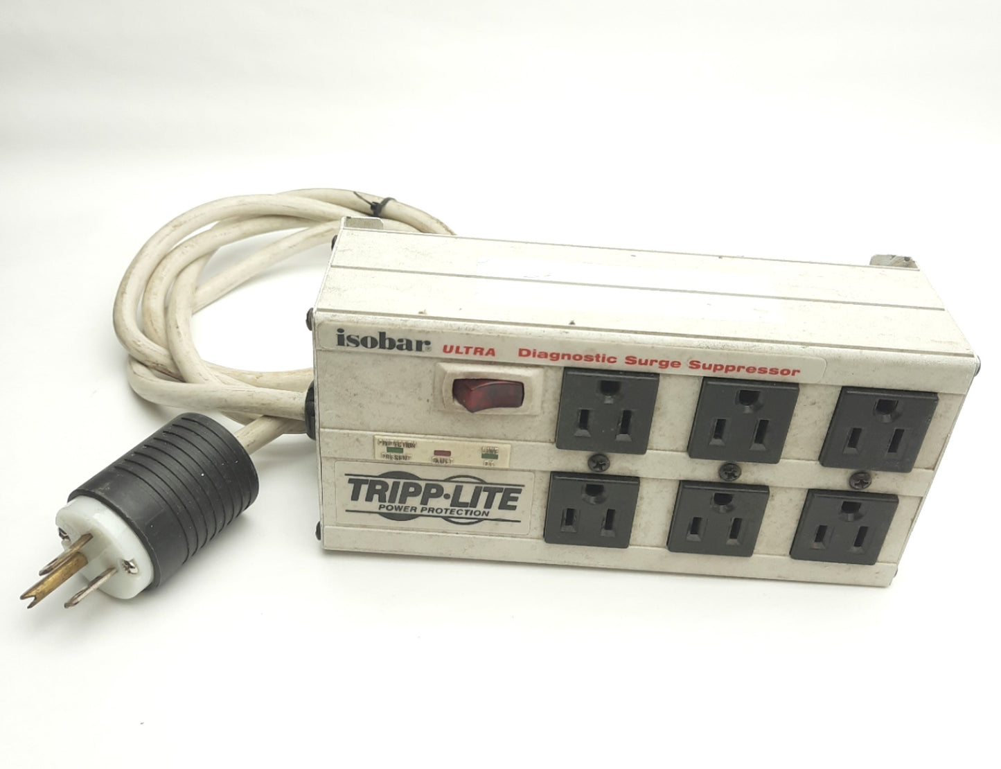 Used Tripp Lite ISOBAR6ULTRA Diagnostic Surge Suppressor, 120V AC 12A, 6 Outlets