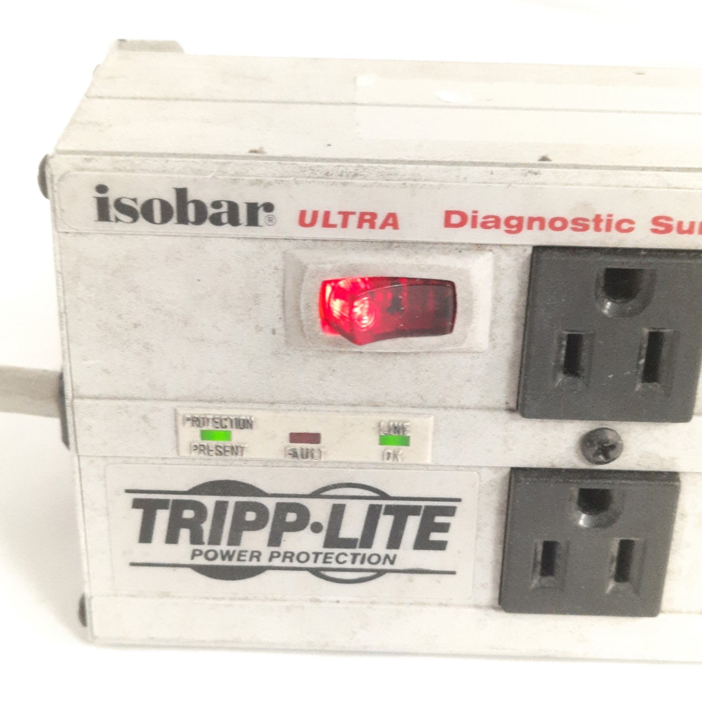 Used Tripp Lite ISOBAR6ULTRA Diagnostic Surge Suppressor, 120V AC 12A, 6 Outlets