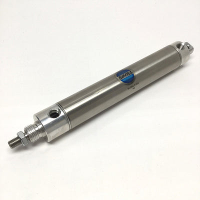 Used Bimba M-094.5-DX Pneumatic Cylinder, 1-1/16" Bore, 4.5" Stroke, 1/8" NPT, 250psi
