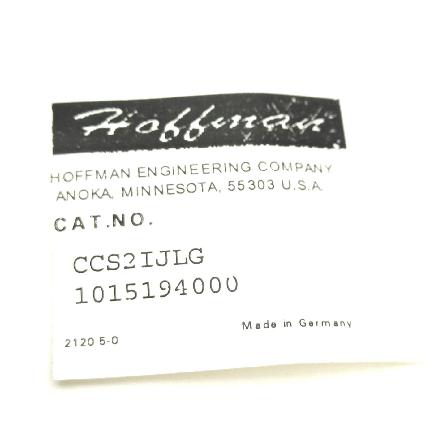 Used Hoffman CCS2IJLG Compact Series 2 Intermediate Joint, Aluminum, Fits 45x60mm