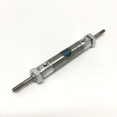 Used Bimba M-021-DXDE Double-Rod End Air Cylinder Ø9/16" Bore, 1" Stroke, 10-32