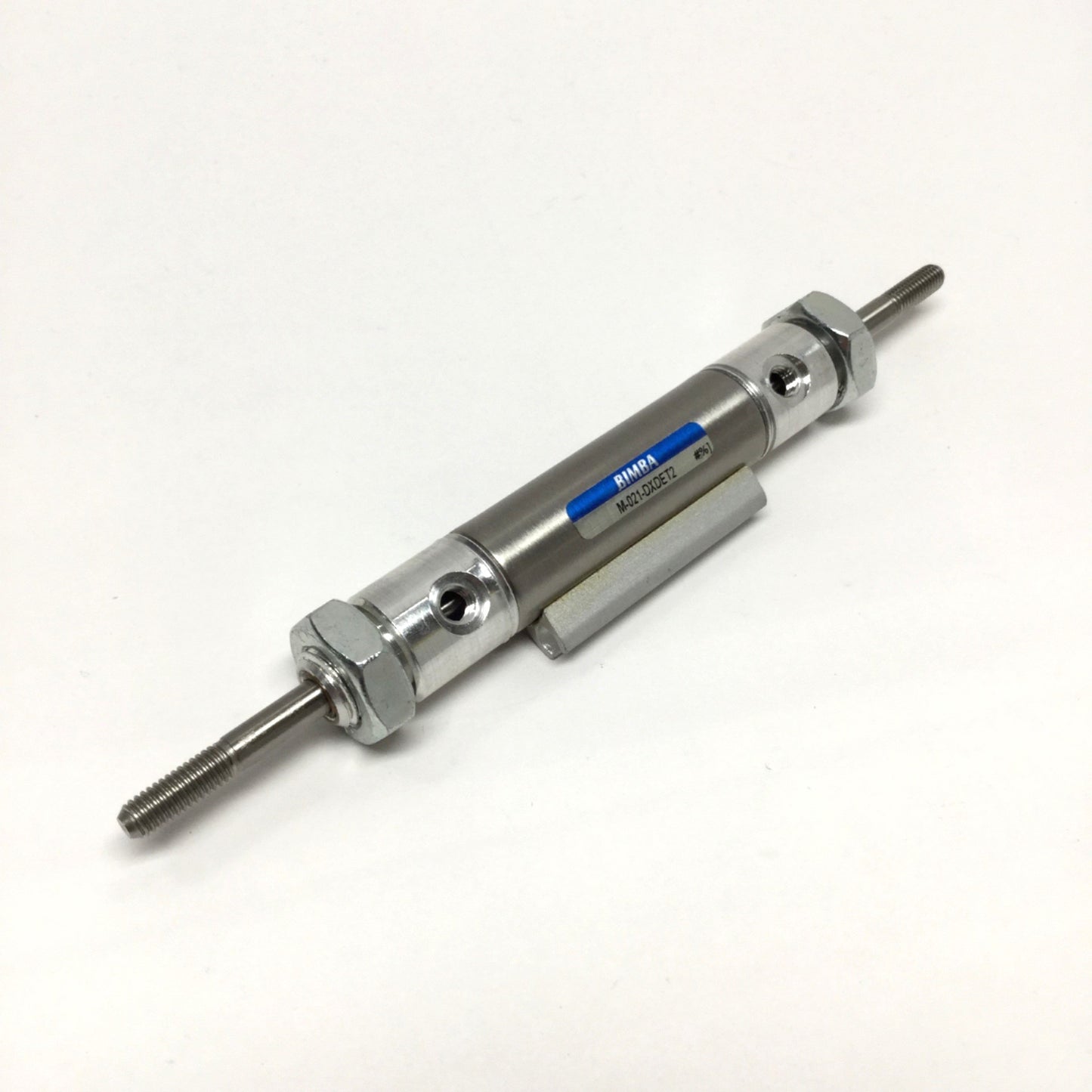 Used Bimba M-021-DXDET2 Double-Rod End Air Cylinder Ø9/16" Bore, 1" Stroke, 10-32