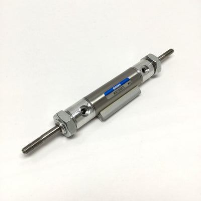 Used Bimba M-021-DXDET2 Double-Rod End Air Cylinder Ø9/16" Bore, 1" Stroke, 10-32